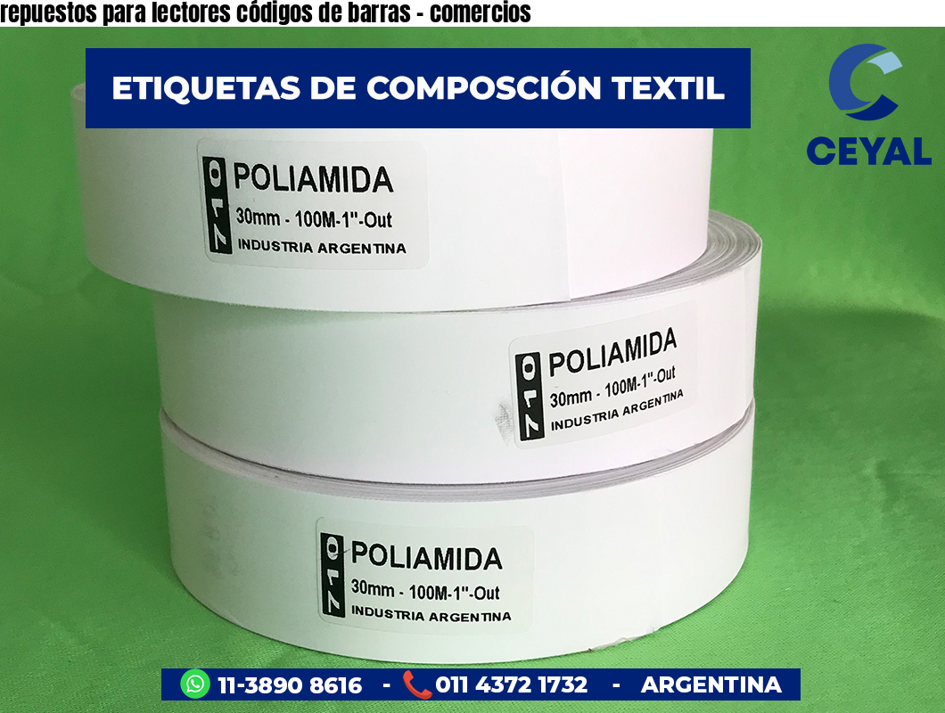 repuestos para lectores códigos de barras - comercios