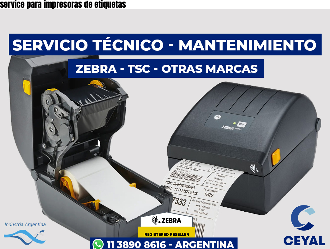service para impresoras de etiquetas