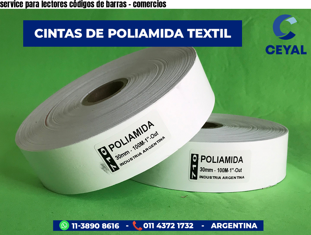 service para lectores códigos de barras - comercios