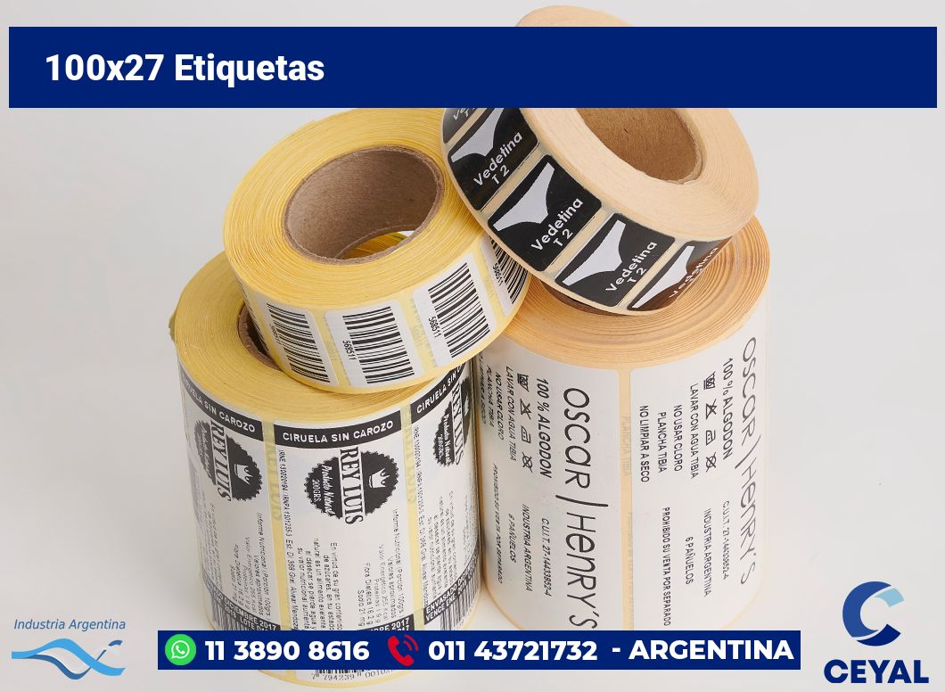 100x27 Etiquetas
