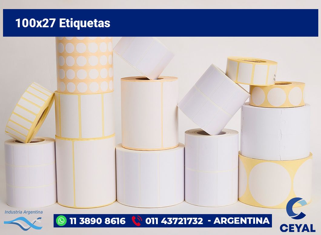 100×27 Etiquetas