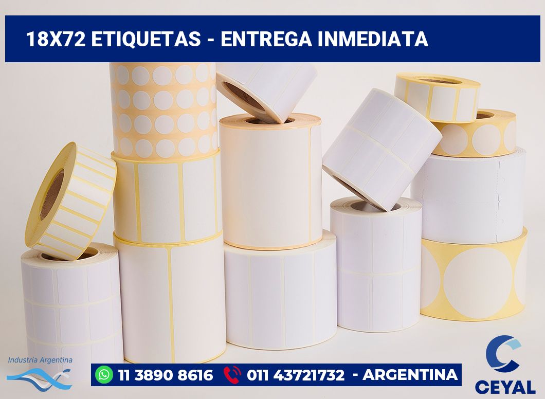 18x72 Etiquetas