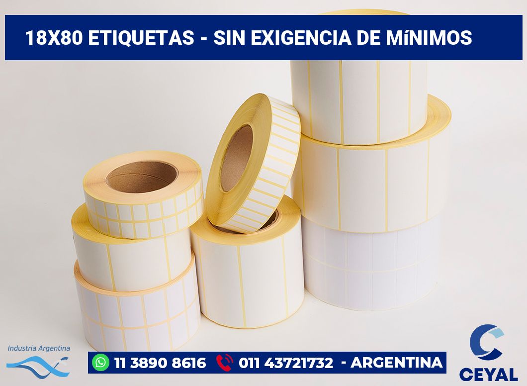 18×80 Etiquetas