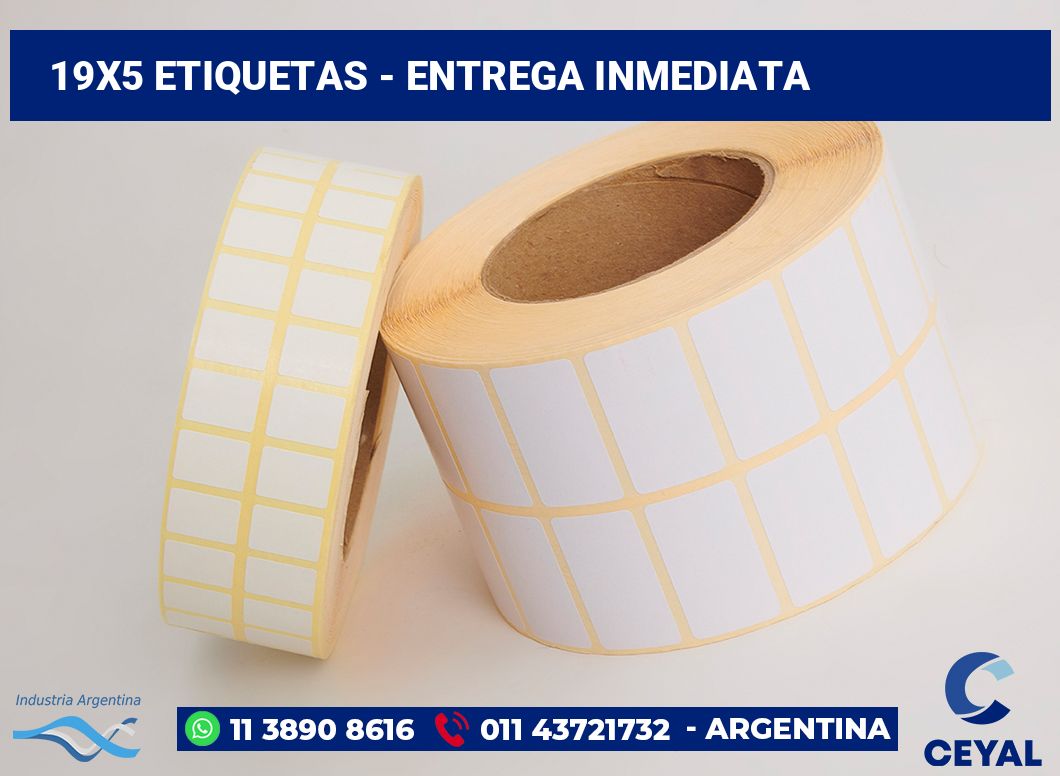 19×5 Etiquetas