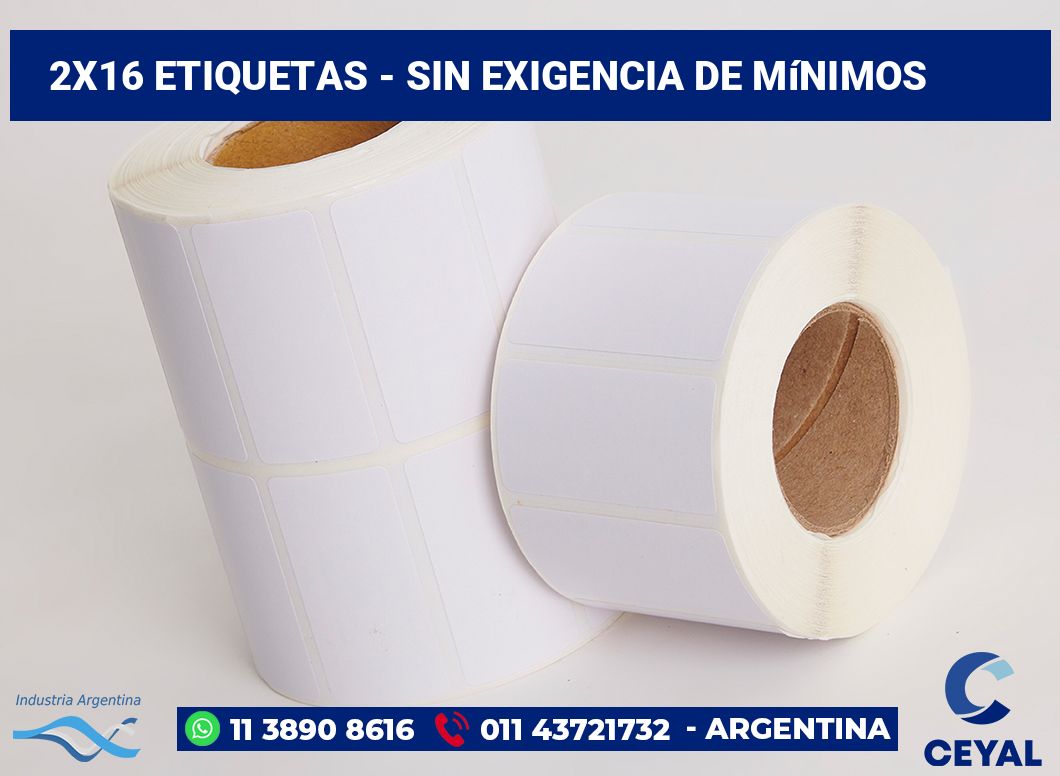 2x16 Etiquetas