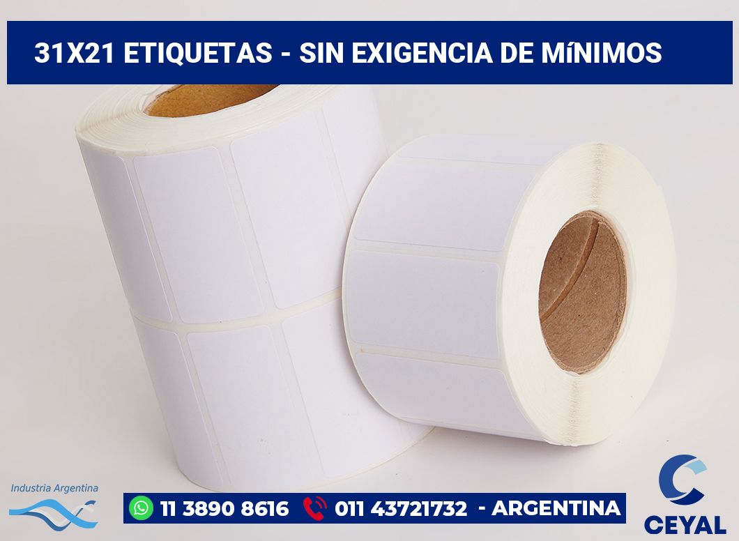 31×21 Etiquetas