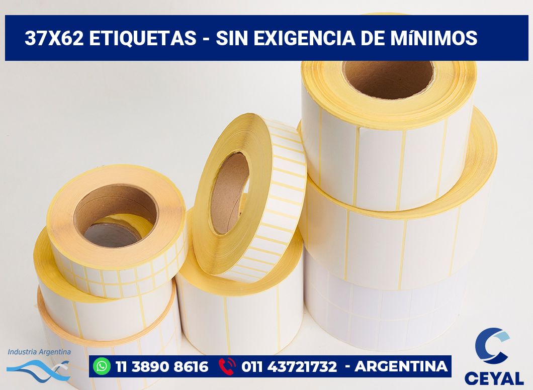 37×62 Etiquetas