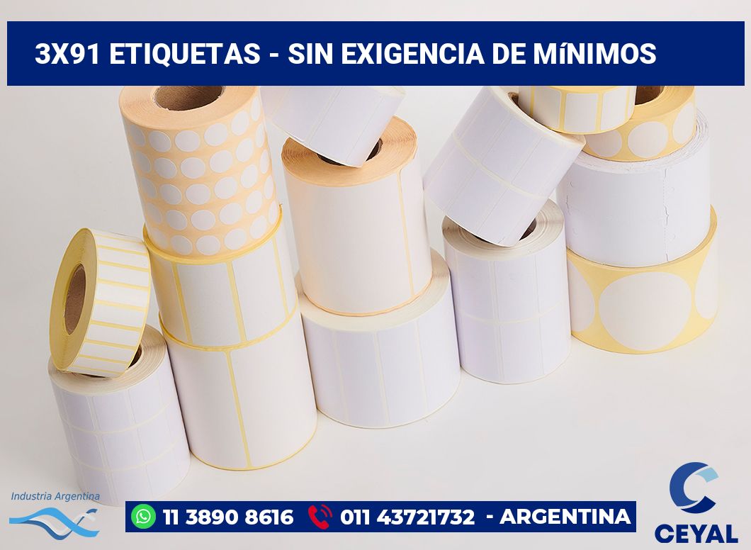 3×91 Etiquetas