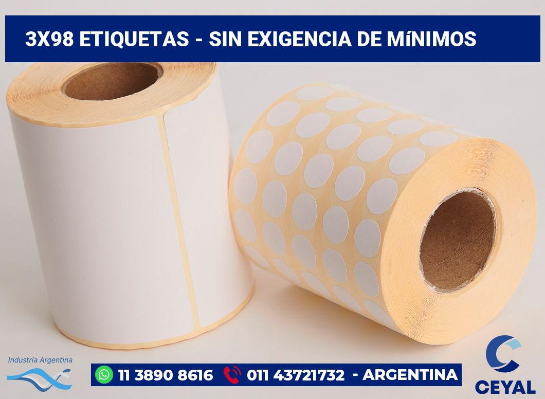 3x98 Etiquetas