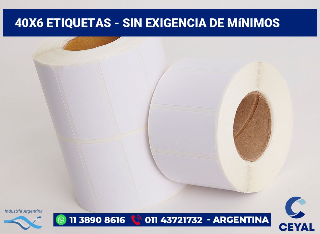 40x6 Etiquetas