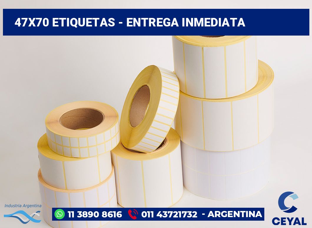 47x70 Etiquetas