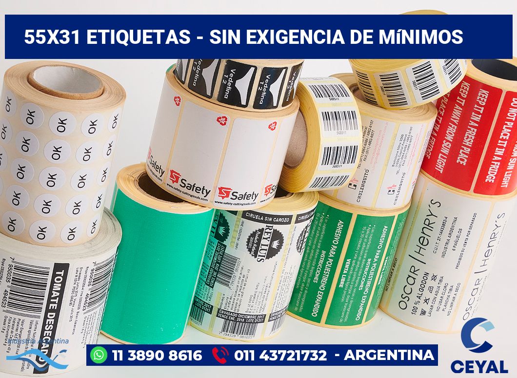 55×31 Etiquetas
