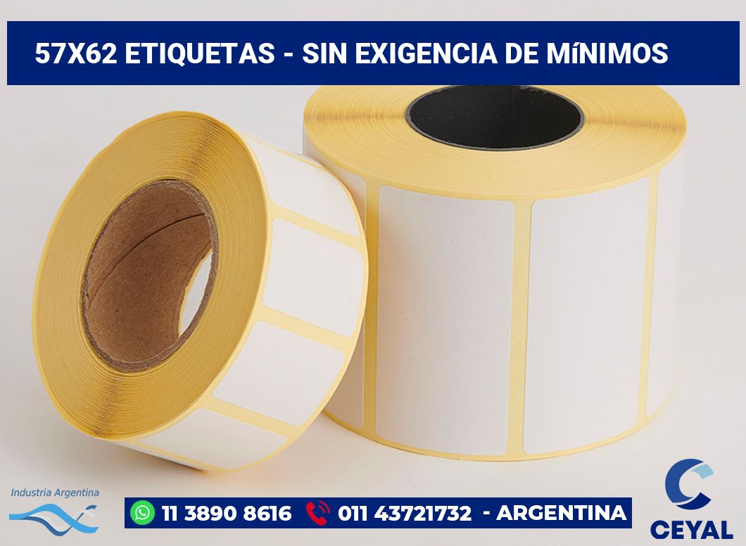 57×62 Etiquetas