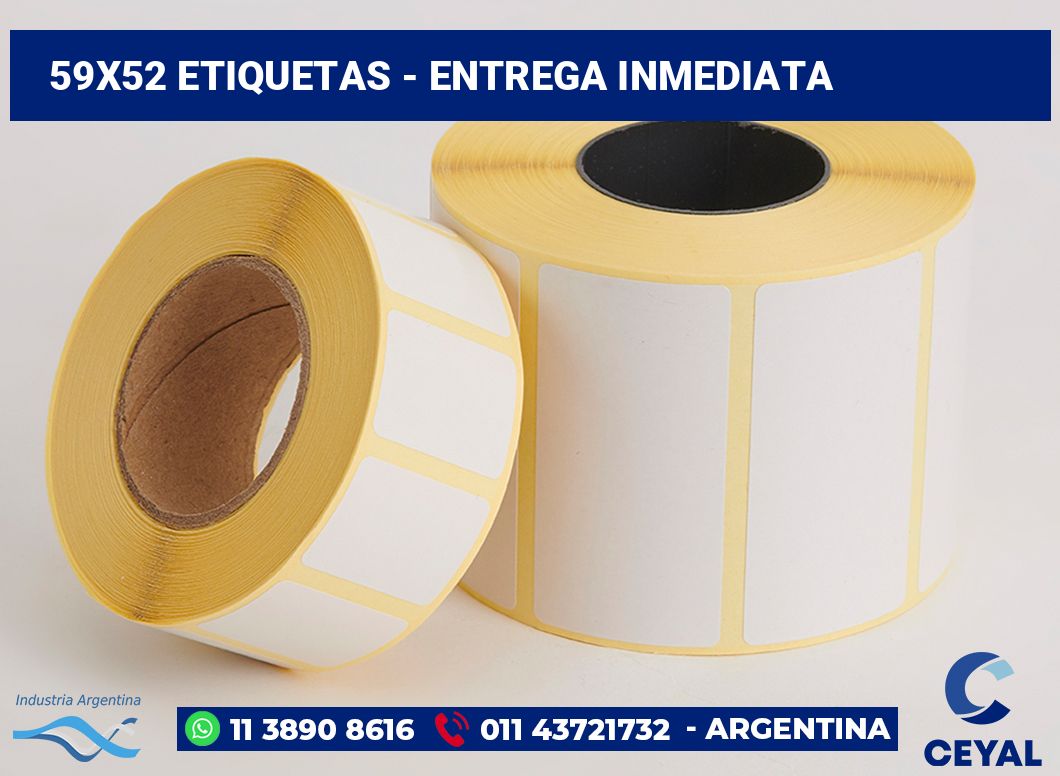 59x52 Etiquetas