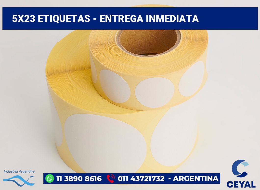 5×23 Etiquetas