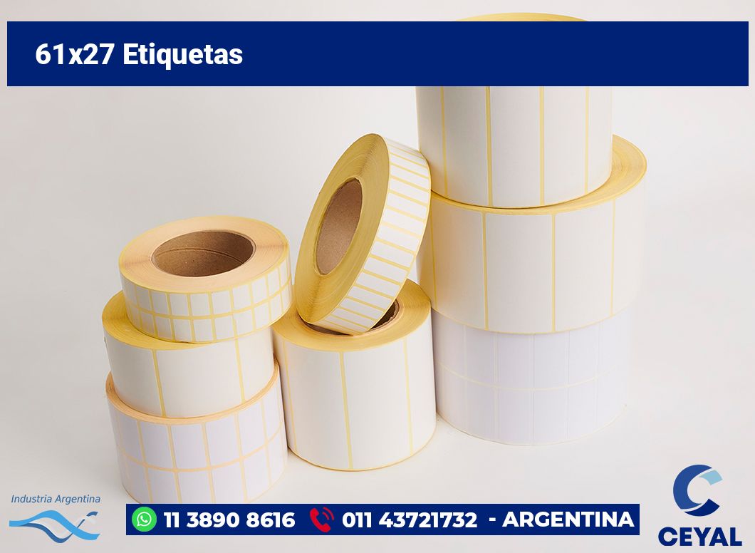 61x27 Etiquetas