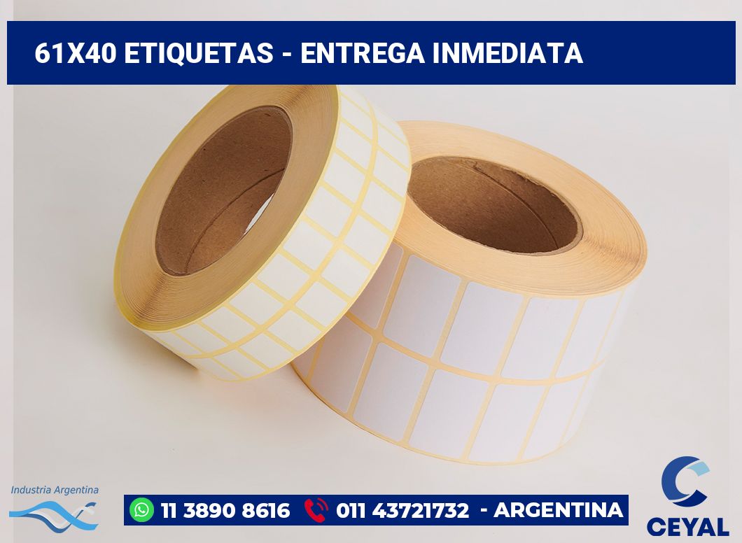 61×40 Etiquetas
