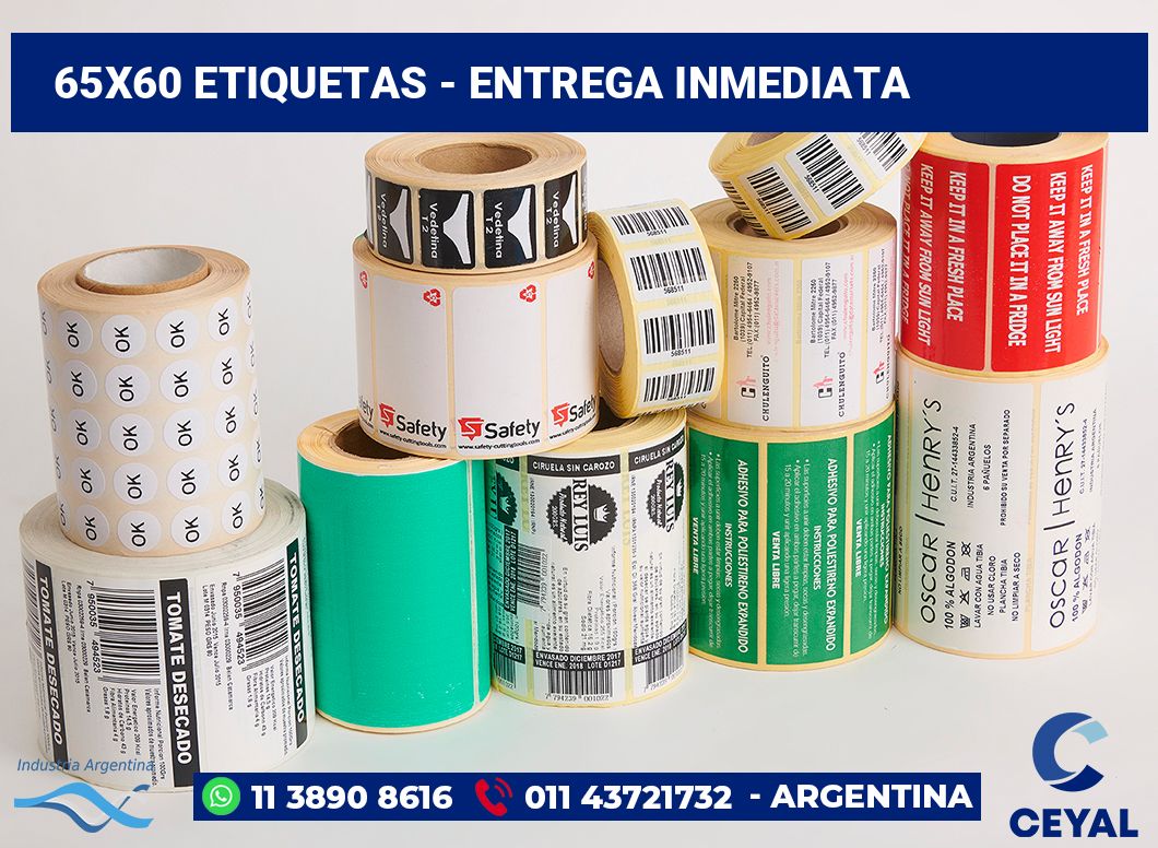 65×60 Etiquetas