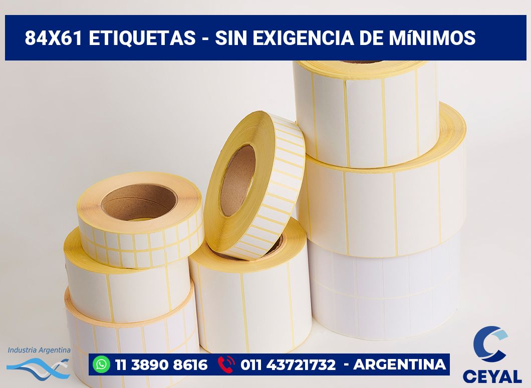84x61 Etiquetas