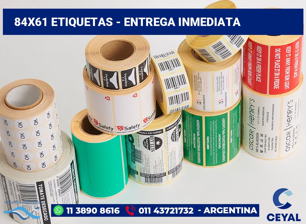 84×61 Etiquetas