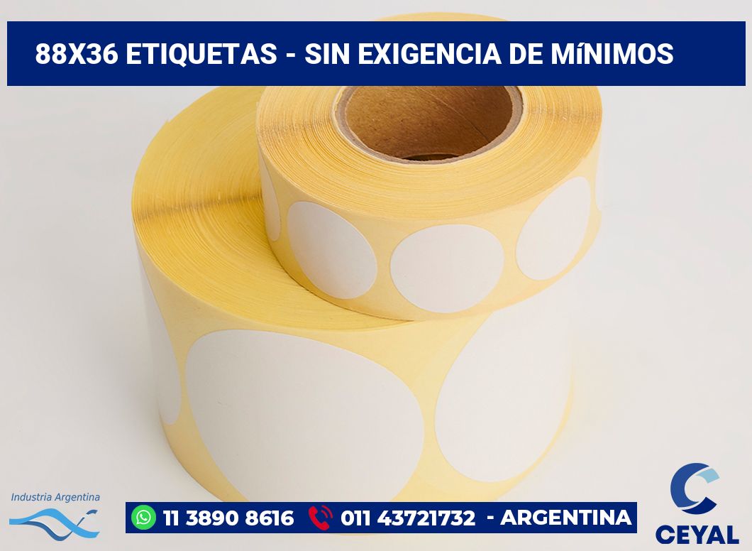 88x36 Etiquetas