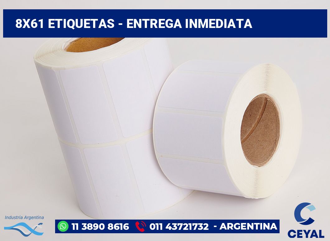 8×61 Etiquetas