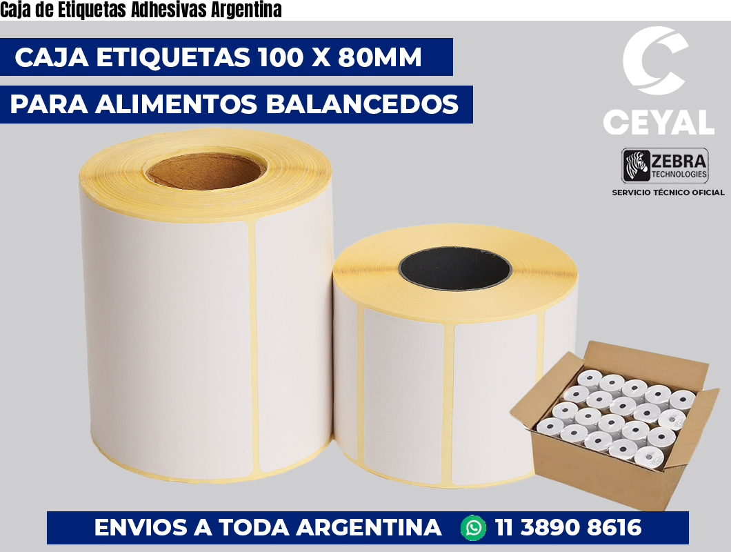 Caja de Etiquetas Adhesivas Argentina