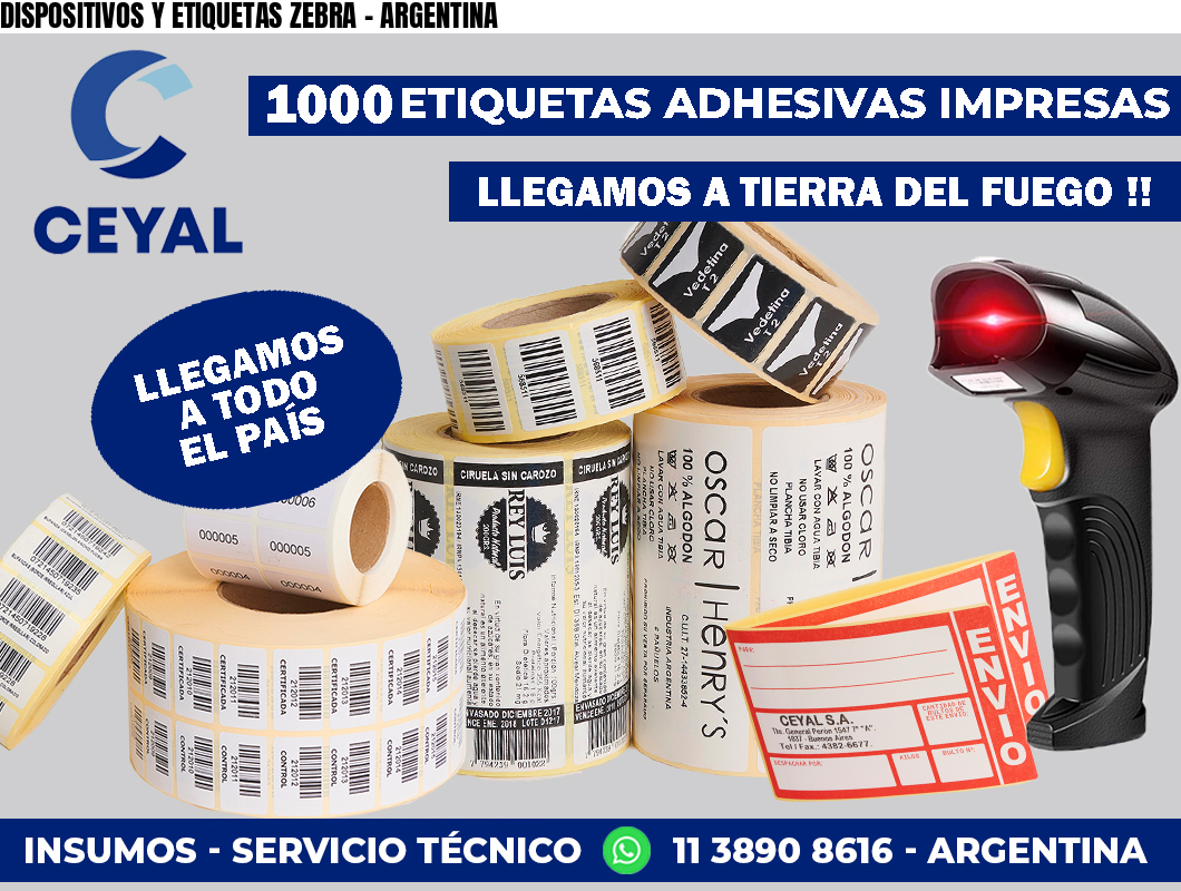 DISPOSITIVOS Y ETIQUETAS ZEBRA - ARGENTINA