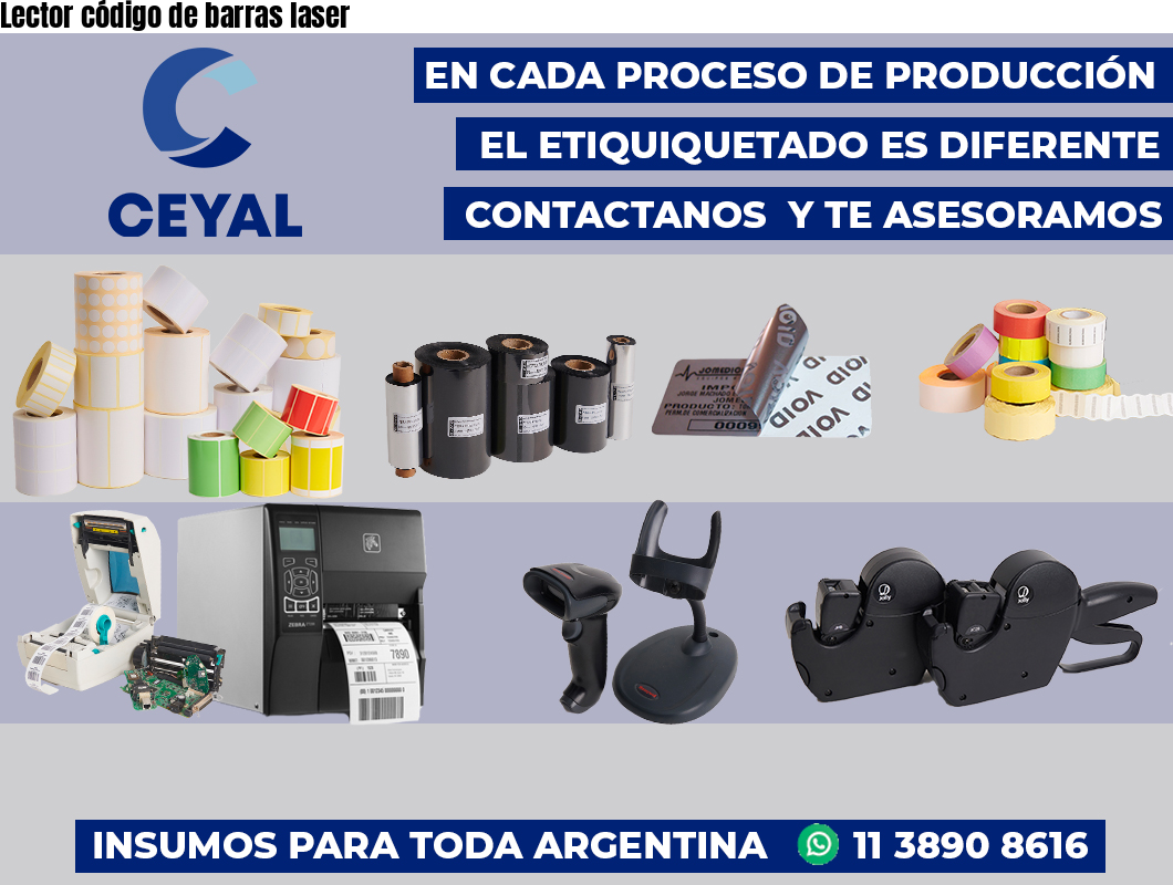 Lector código de barras laser