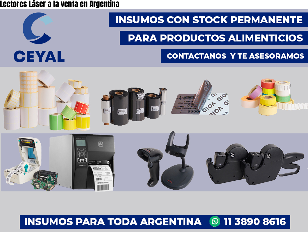 Lectores Láser a la venta en Argentina