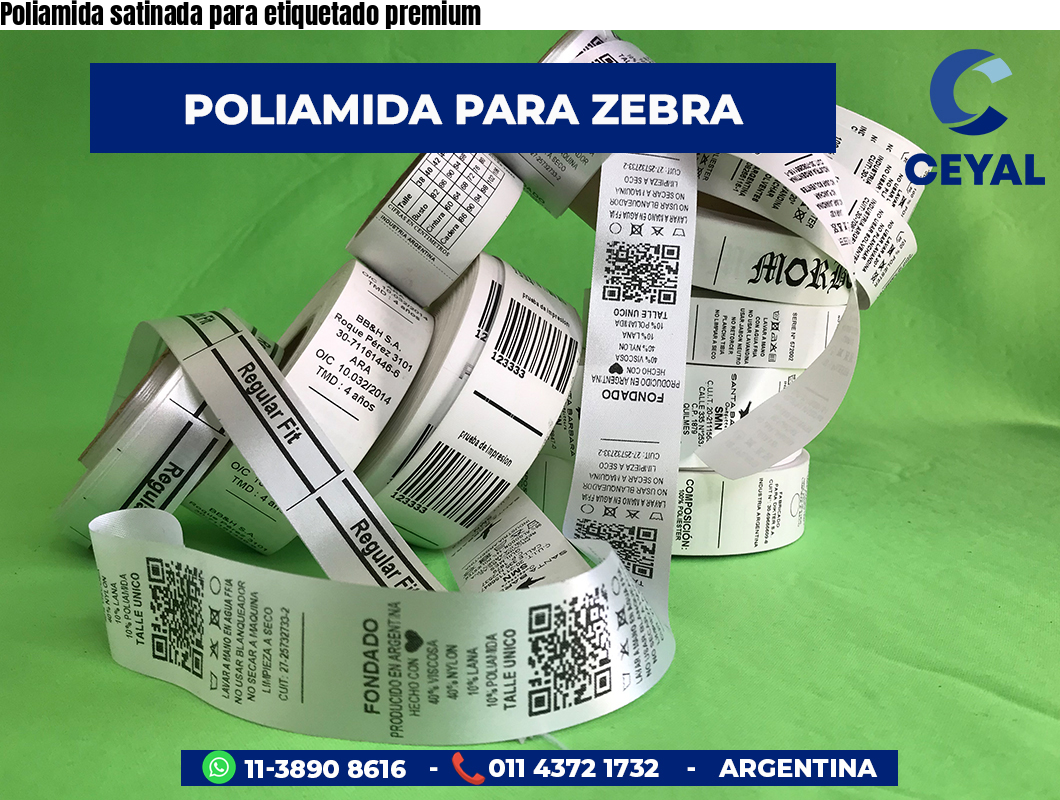 Poliamida satinada para etiquetado premium
