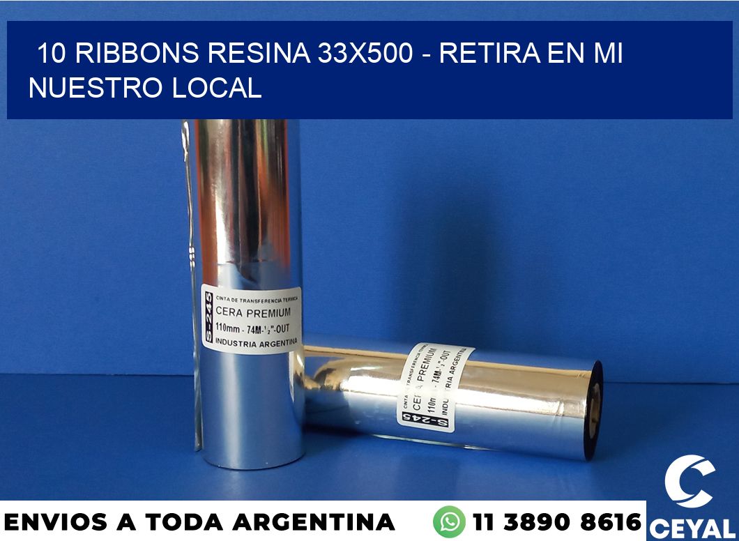 10 Ribbons resina 33×500 – retira en mi nuestro local