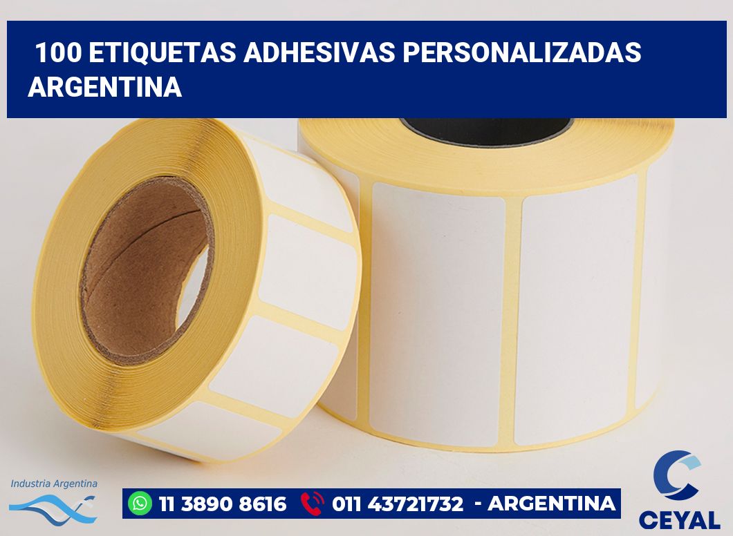100 Etiquetas adhesivas personalizadas argentina