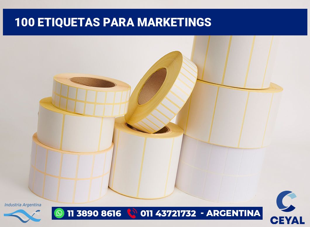 100 Etiquetas para marketings