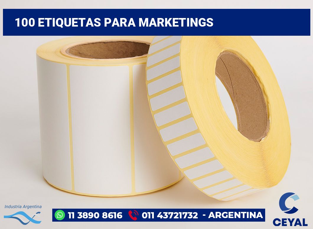 100 Etiquetas para marketings