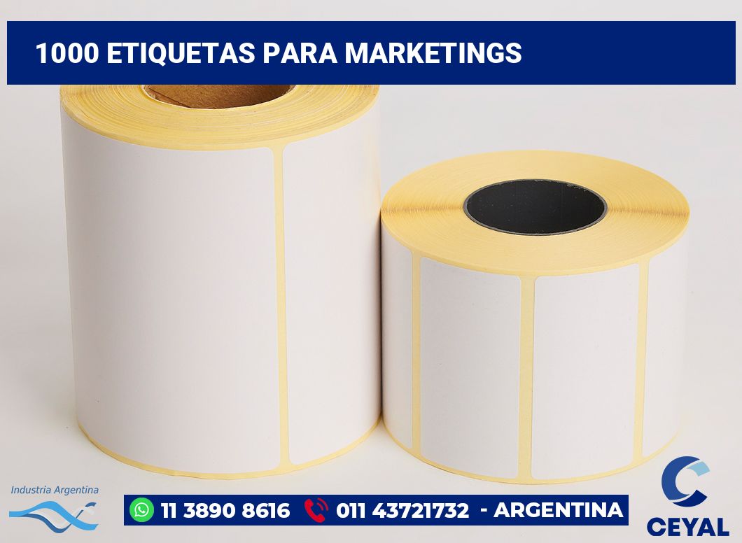 1000 Etiquetas para marketings