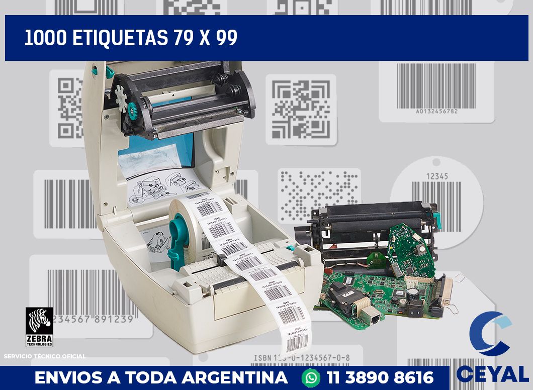 1000 etiquetas 79 x 99
