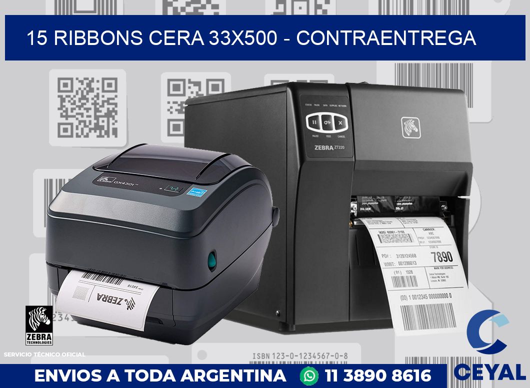 15 Ribbons cera 33x500 - contraentrega