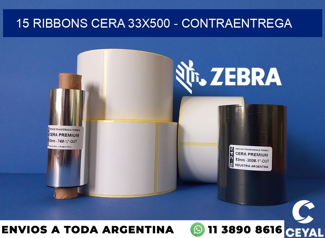 15 Ribbons cera 33x500 - contraentrega