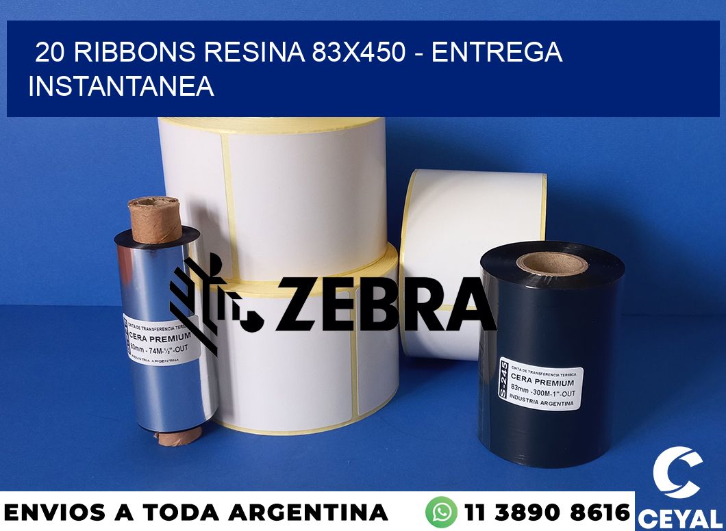 20 Ribbons resina 83x450 - entrega instantanea