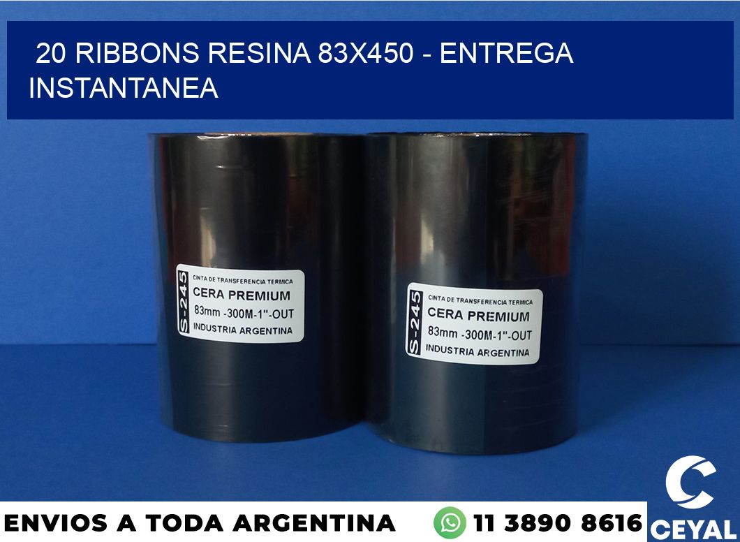 20 Ribbons resina 83×450 – entrega instantanea
