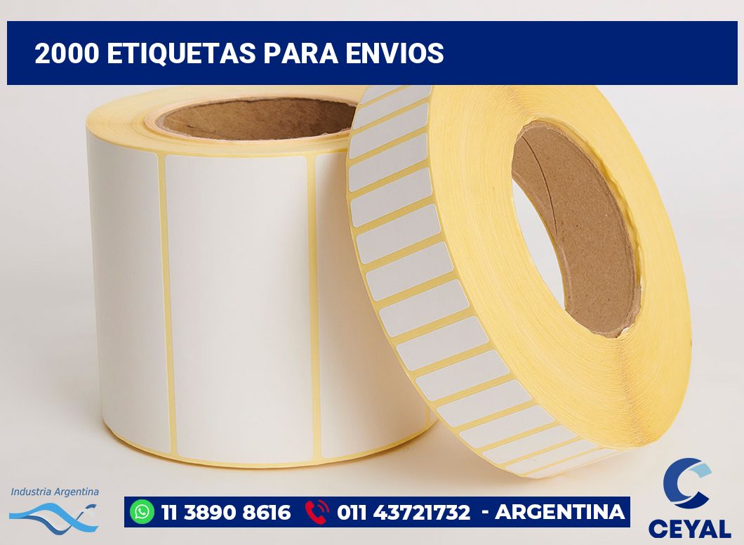 2000 Etiquetas para envios