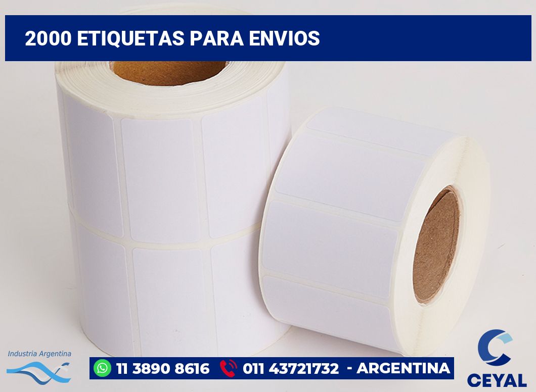 2000 Etiquetas para envios