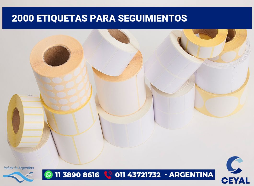 2000 Etiquetas para seguimientos