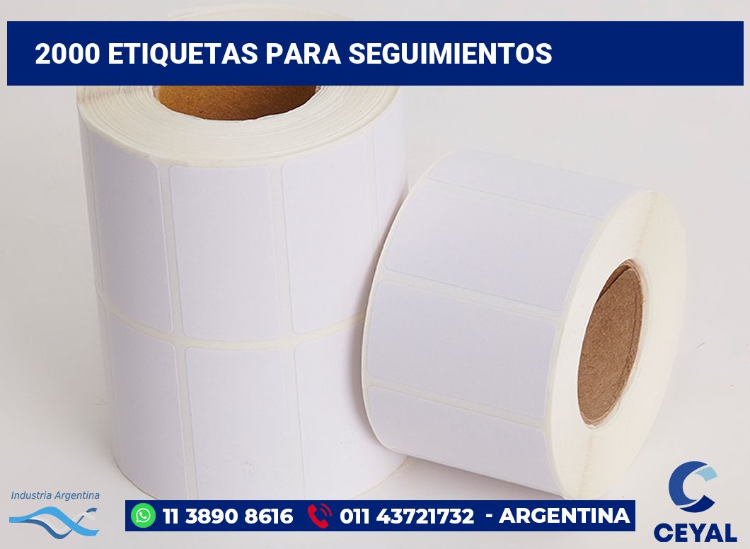2000 Etiquetas para seguimientos