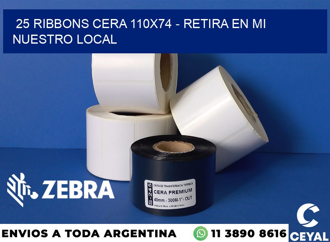 25 Ribbons cera 110x74 - retira en mi nuestro local