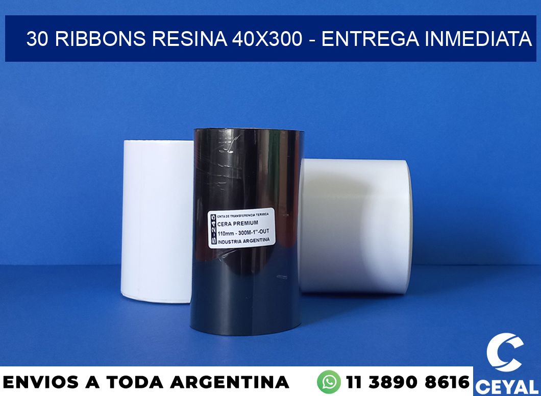30 Ribbons resina 40×300 – Entrega inmediata