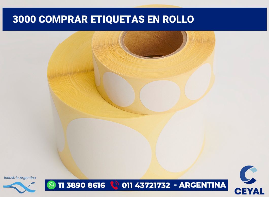 3000 Comprar etiquetas en rollo