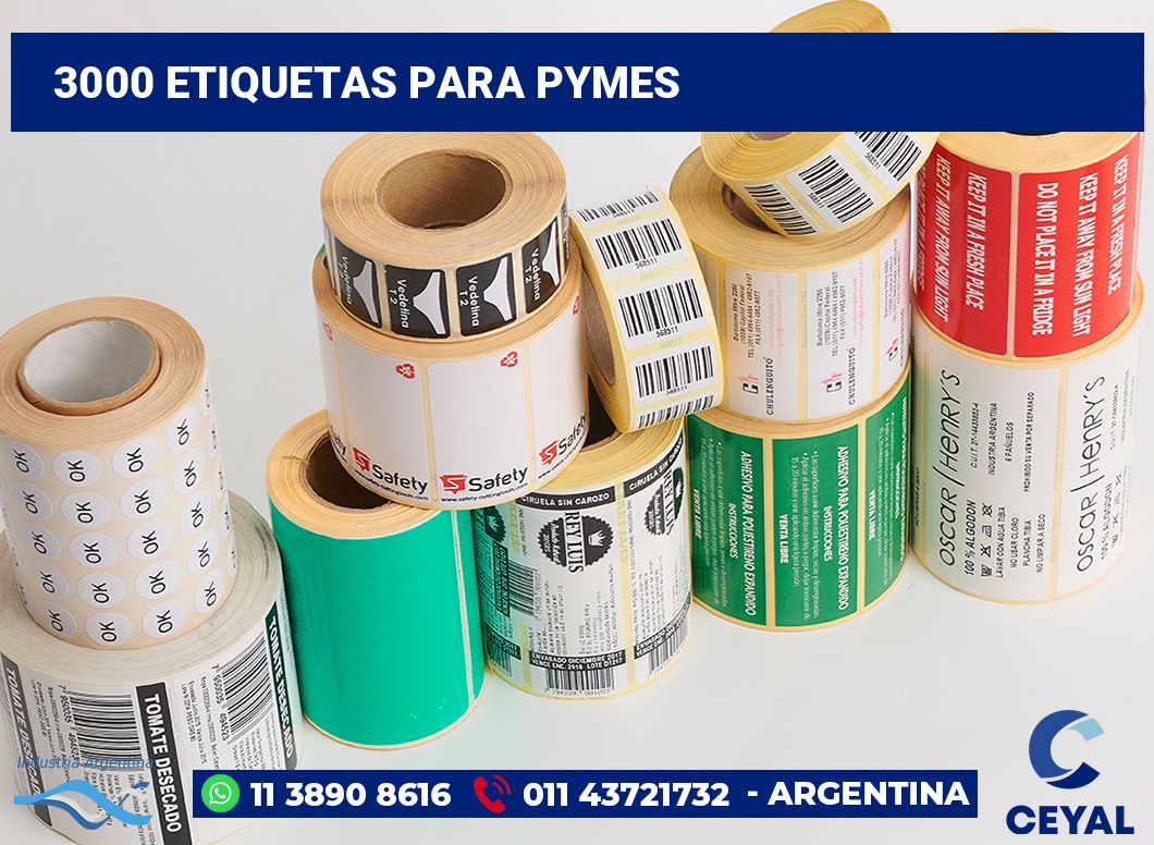 3000 Etiquetas para pymes