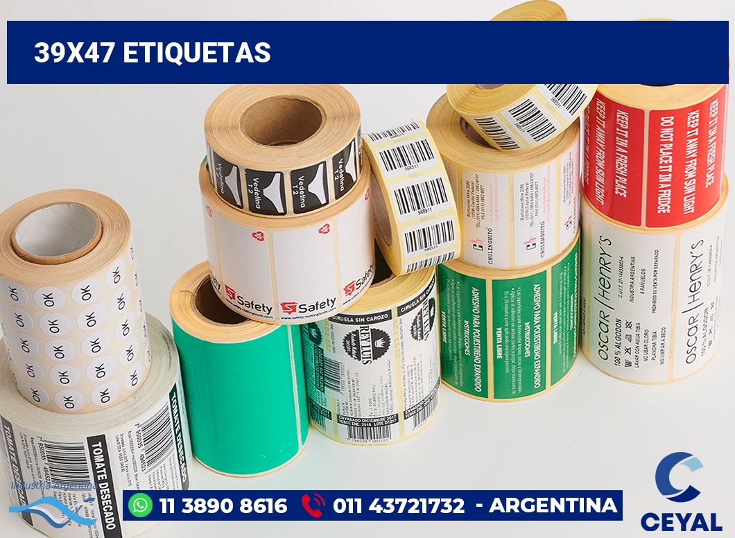 39x47 Etiquetas